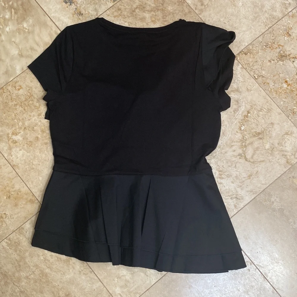 BHWM BLACK Woven Top . Size M Black - Picture 2 of 5